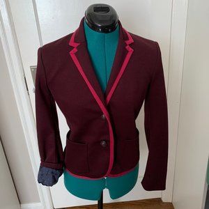 Gap Maroon with pink pipping blazer